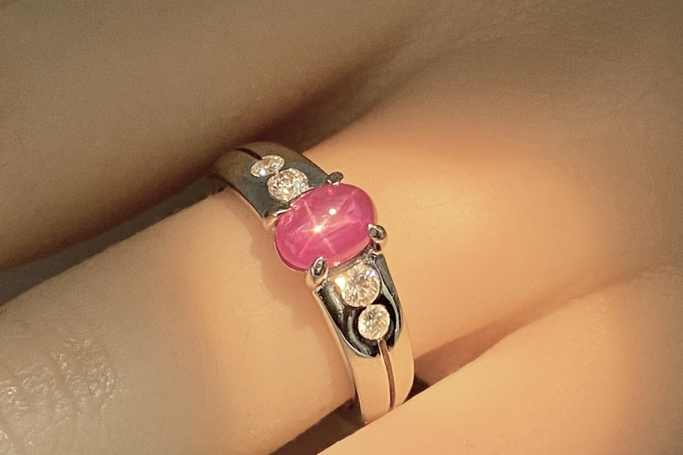 Star Ruby Pt900スタールビー ダイヤモンドリング (NO.305363) – JEX