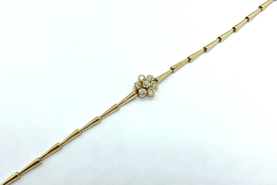 Diamond K18ダイヤモンドブレスレット (NO.305388)