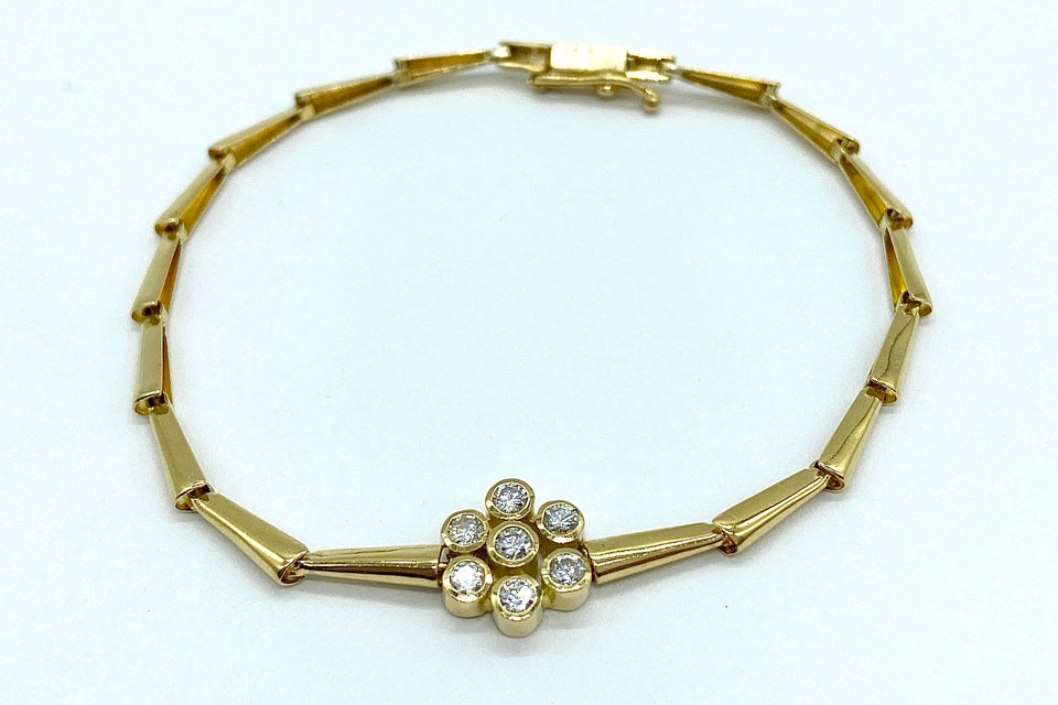 Diamond K18ダイヤモンドブレスレット (NO.305388)