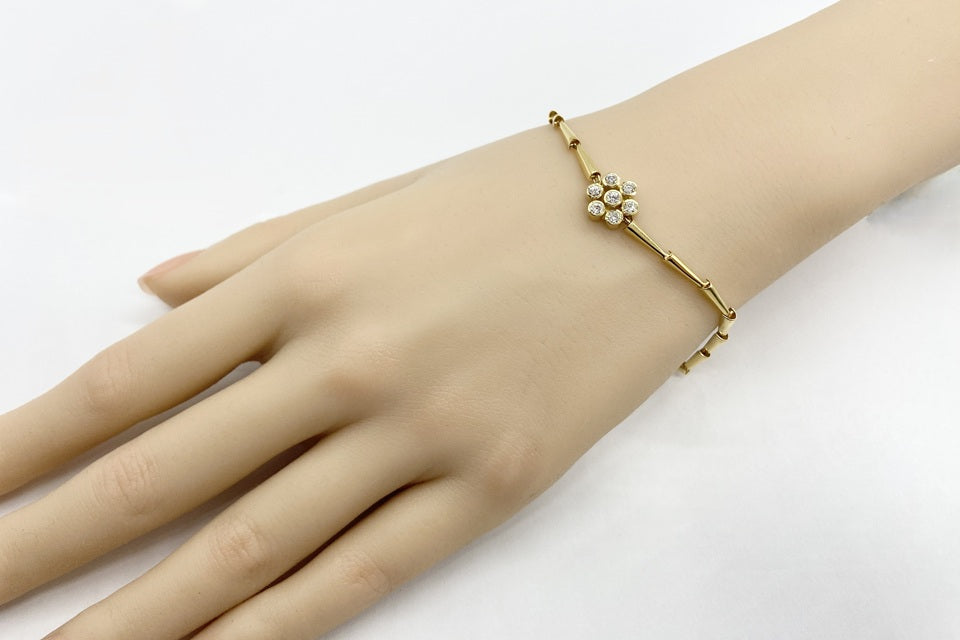 Diamond K18ダイヤモンドブレスレット (NO.305388)