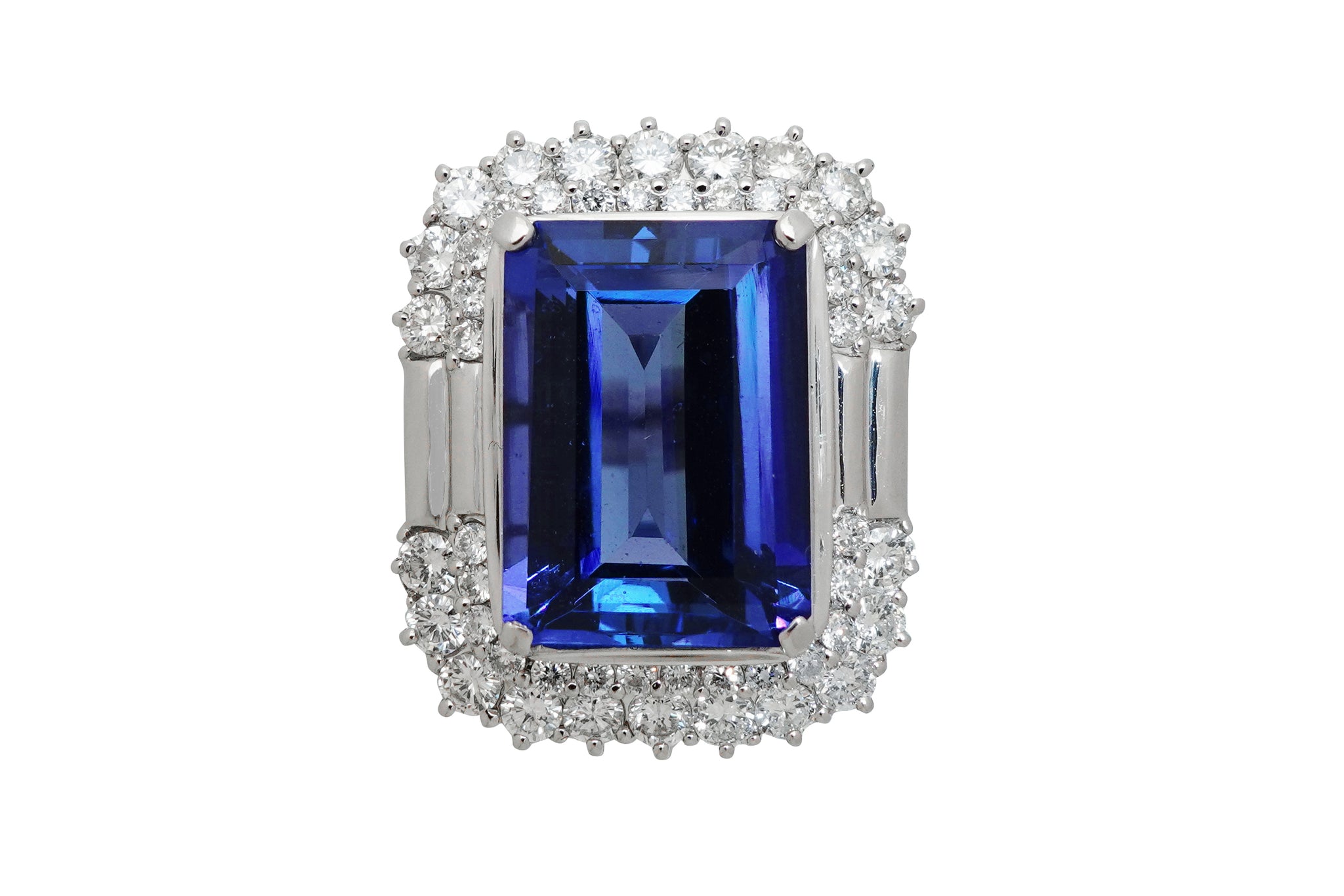 Tanzanite Pt900タンザナイト ダイヤモンドリング (NO.305413)