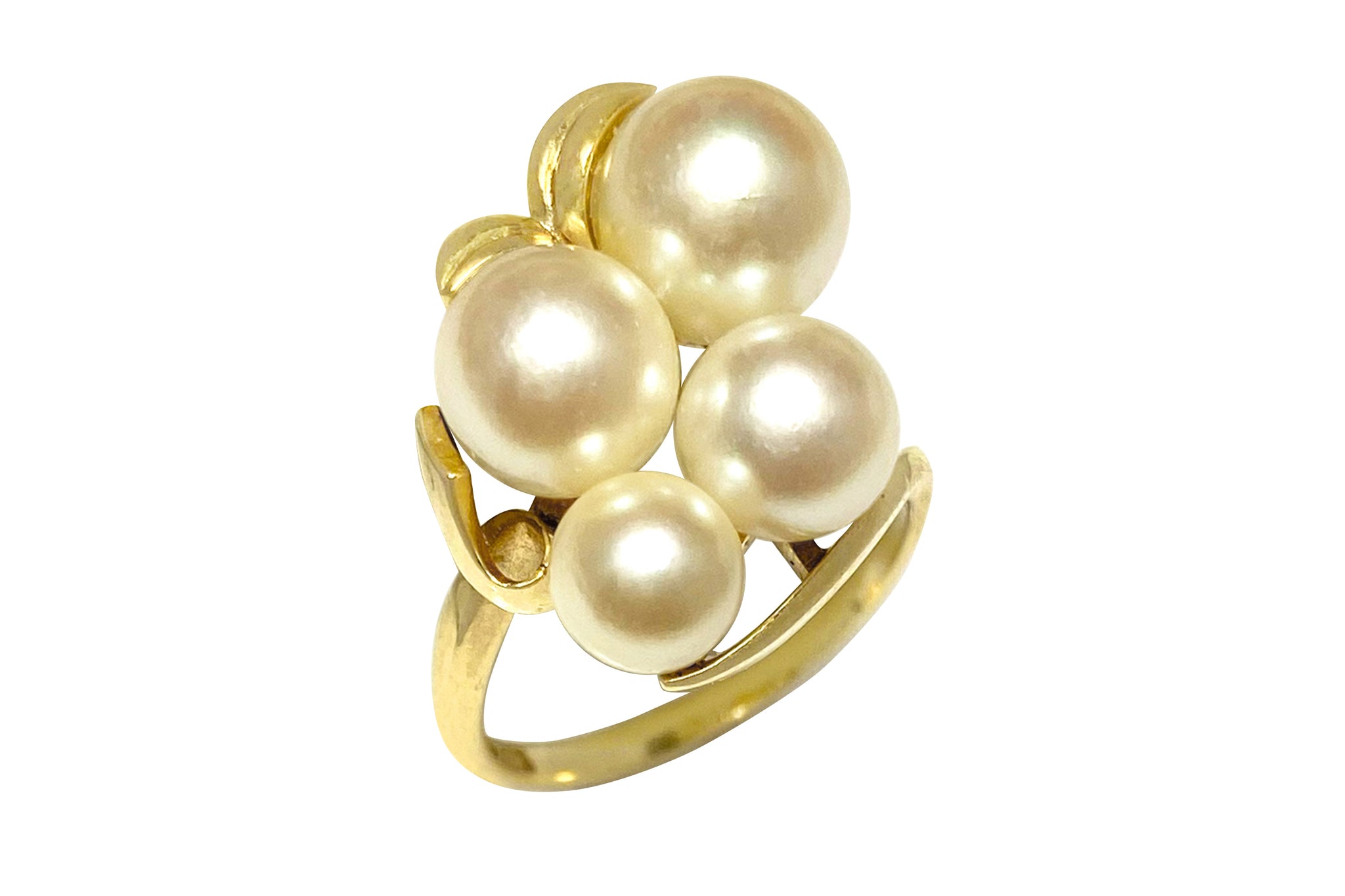 MIKIMOTO 【ミキモト】K18アコヤパールリング (NO.305439)