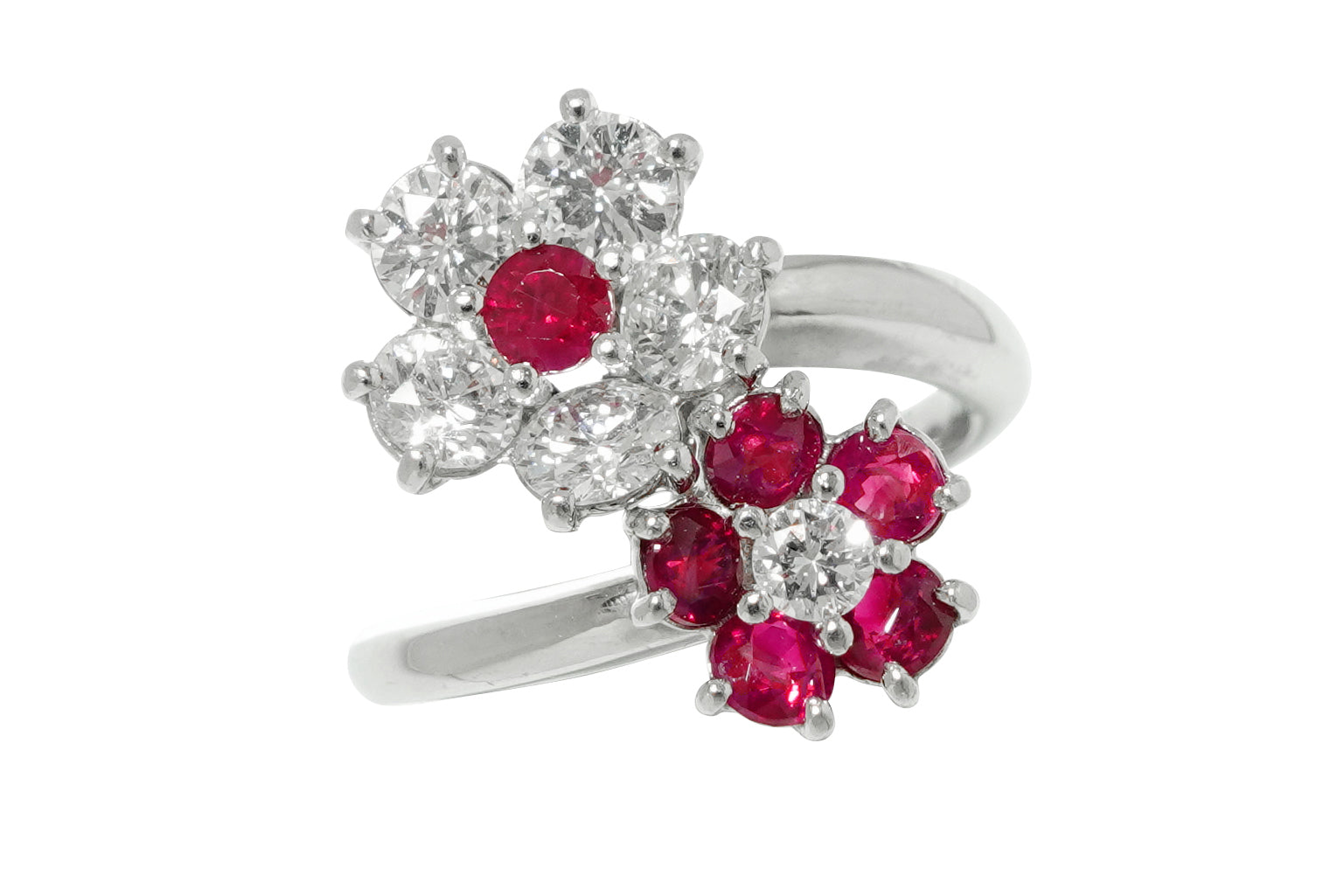 Ruby Pt950ルビー ダイヤモンドリング(NO.305486)