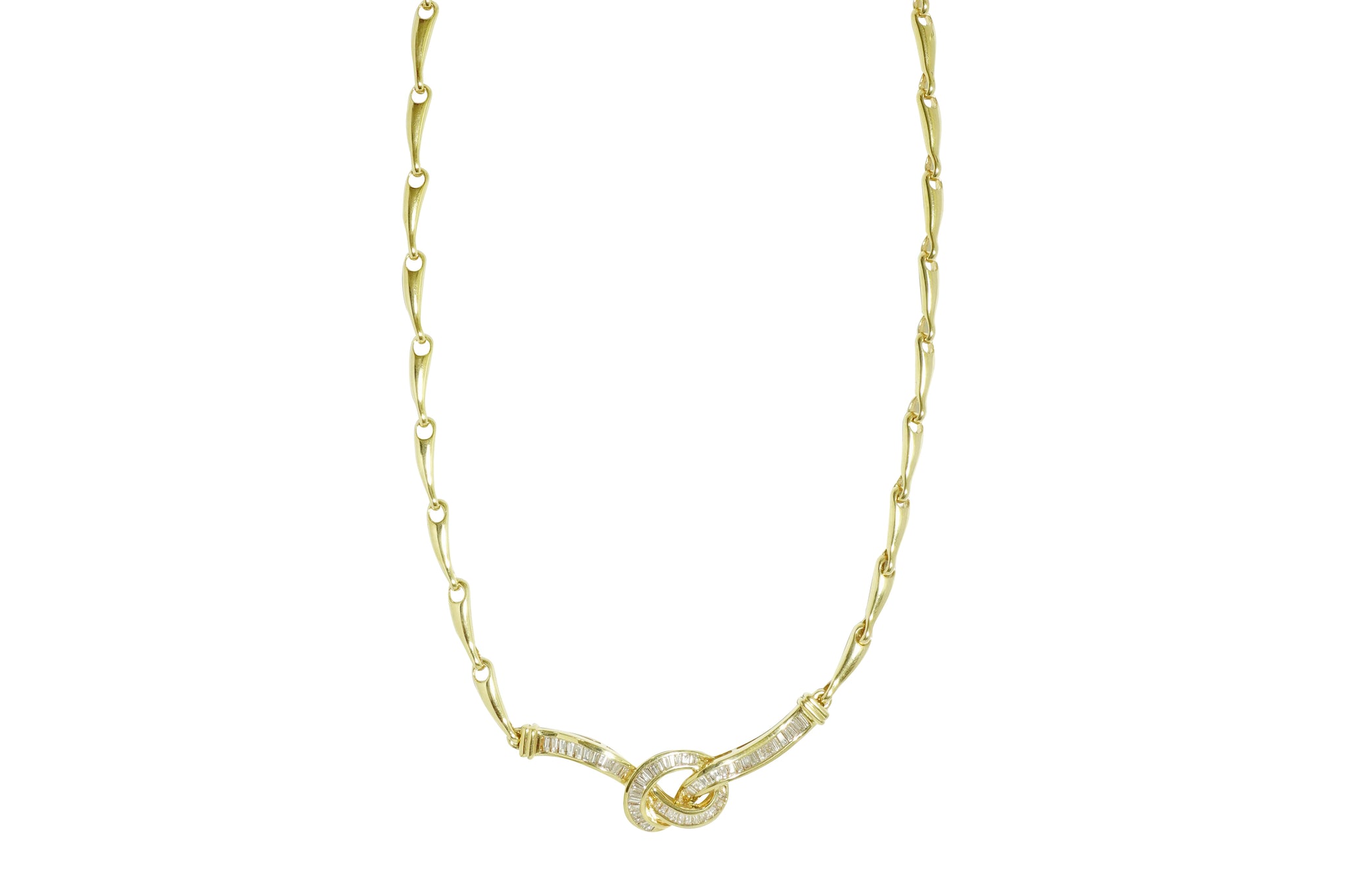 Diamond K18ダイヤモンドネックレス (NO.305487)