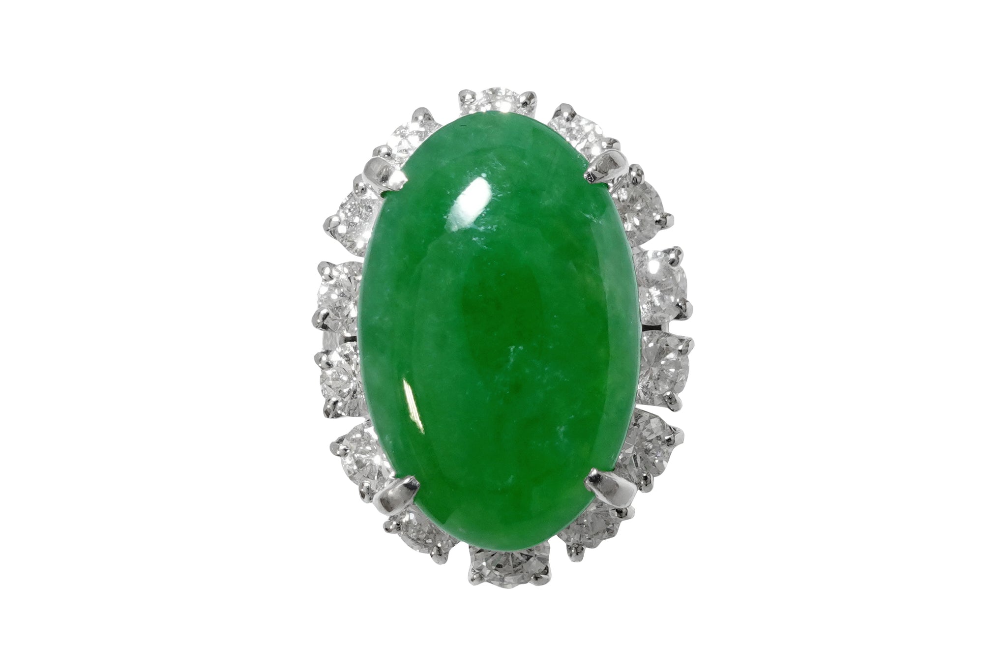 Jadeite Pm900翡翠 ダイヤモンドリング (NO.305730) – JEX宝石 