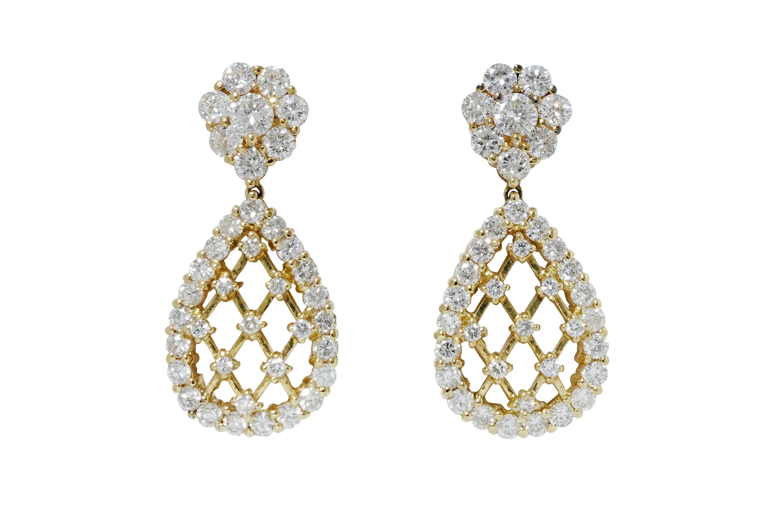 Diamond K18ダイヤモンドピアス (NO.305760) – JEX宝石ギャラリー