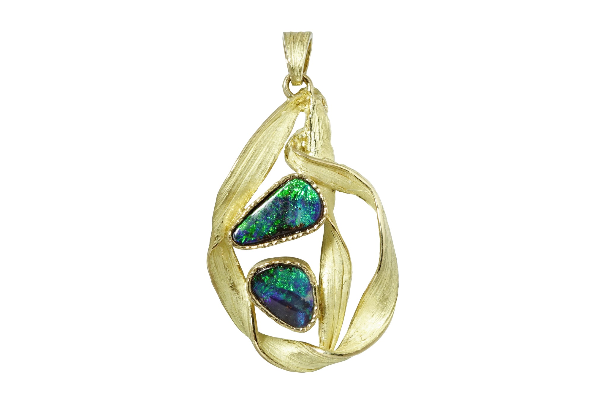 Boulder Opal K18ボルダーオパールペントップ(NO.305938) – JEX宝石