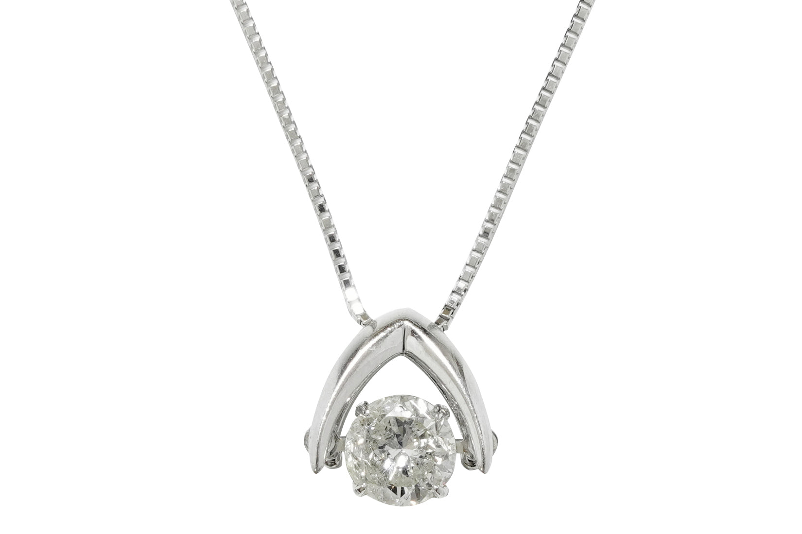 Diamond K18WGダイヤモンドペンダント (NO.306069) – JEX宝石