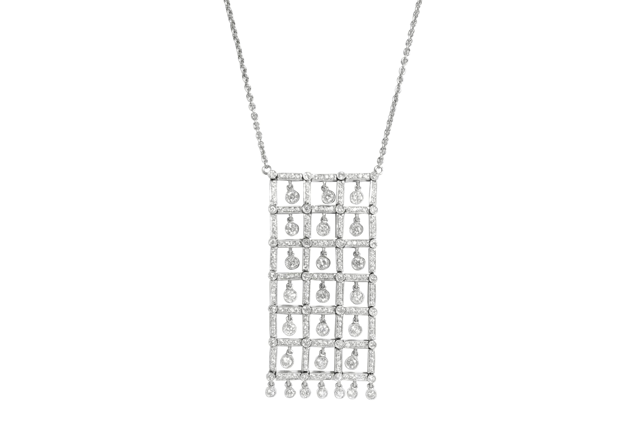 Diamond K18WGダイヤモンドネックレス (NO.306089) – JEX宝石