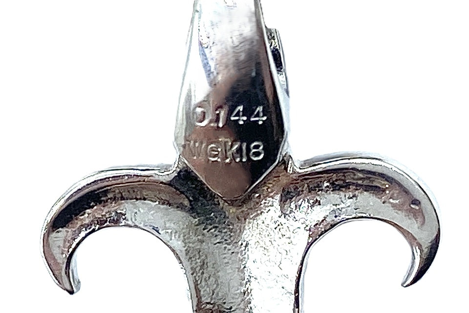 Alexandrite K18WGアレキサンドライトペントップ(革製NC付) (NO.49494)