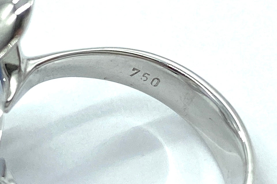 JOAQUIN BERAO 【ホアキン べラオ】K18WGカルセドニー ダイヤモンドリング (NO.62286)