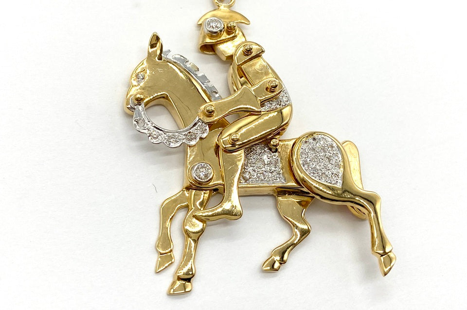 Diamond K18/WGダイヤモンド ルビーペンダント (NO.50118)