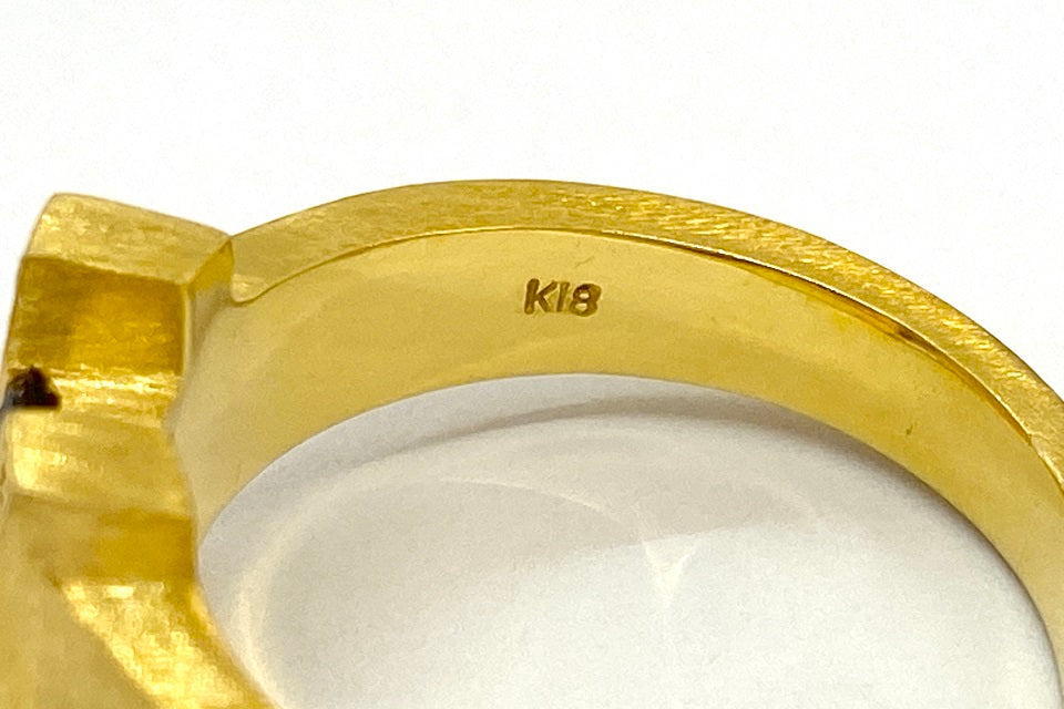 Bicolor Sapphire K18バイカラーサファイヤ ダイヤモンドリング (NO.47746-B)