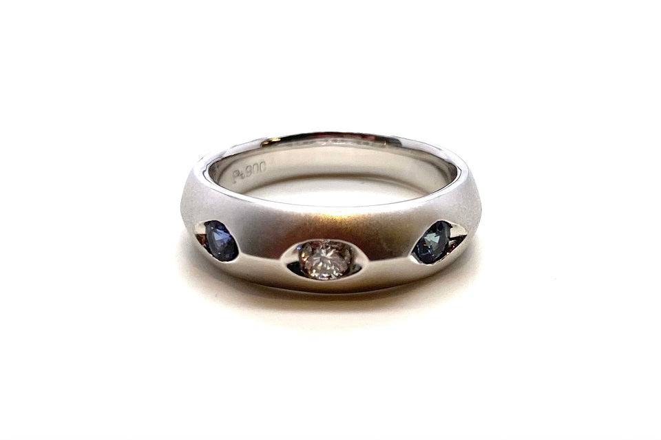 クローバージュエリー出品一覧Pt900 アレキサンドライト 0.17ct ダイヤモンド ダイヤ リング 指輪