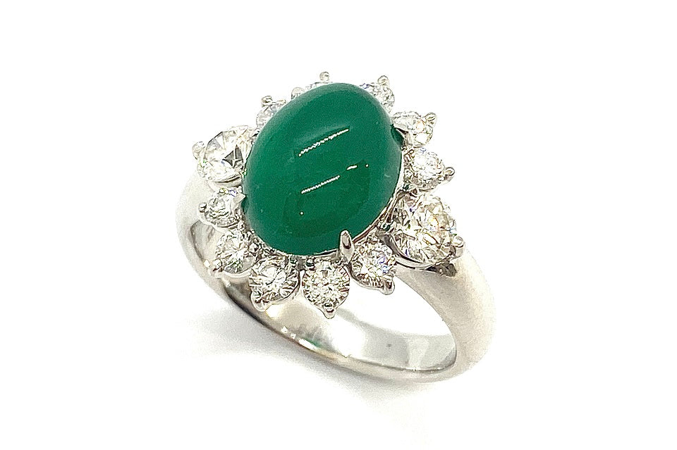 Emerald Pt900エメラルド ダイヤモンドリング (NO.47974) – JEX宝石