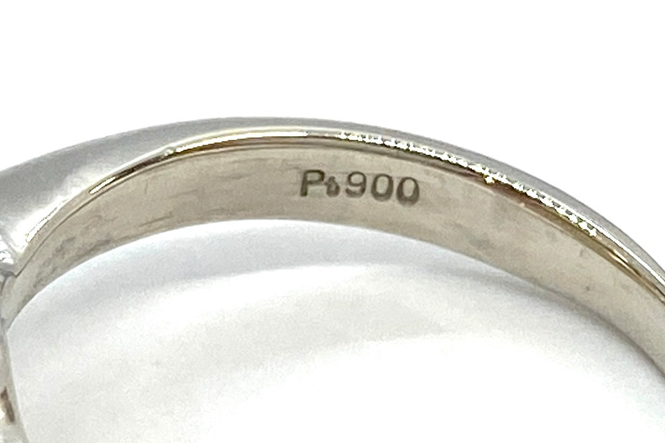 South Sea Pearl Pt900白蝶パール　ダイヤモンドリング (NO.48031)