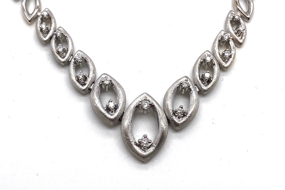 Diamond K14WGダイヤモンドネックレス (NO.48057) – JEX宝石ギャラリー