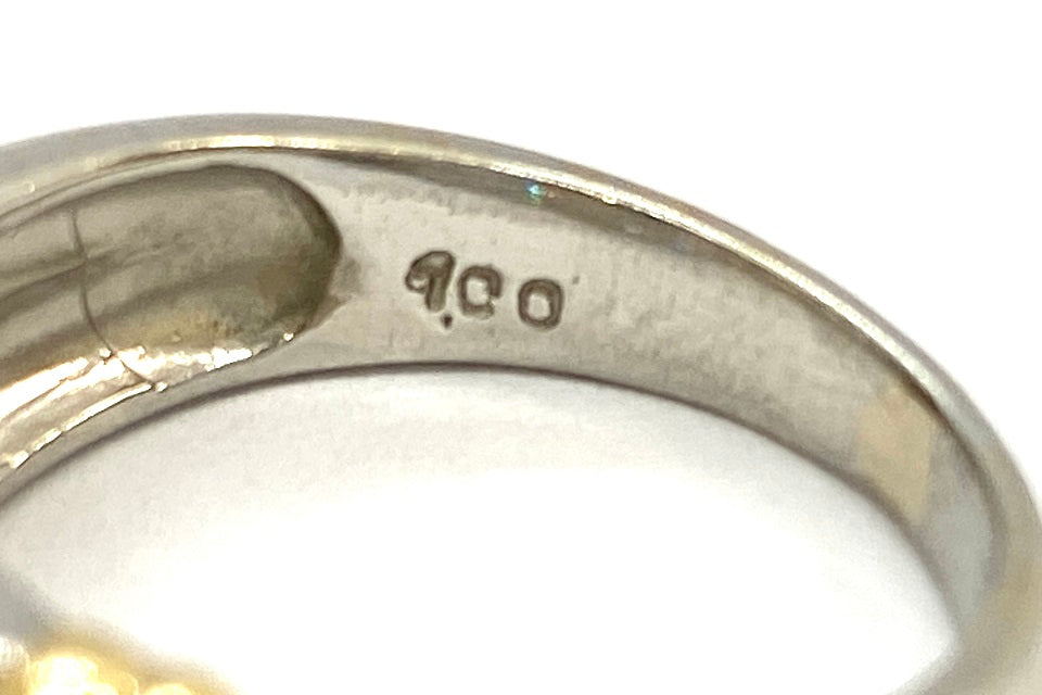 Diamond Pt900/K18ダイヤモンドリング (NO.48254)