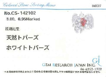 JEWEL STUDIO【ジュエルスタジオ】 K18WGルビー カラーレストパーズリング (NO.48380)