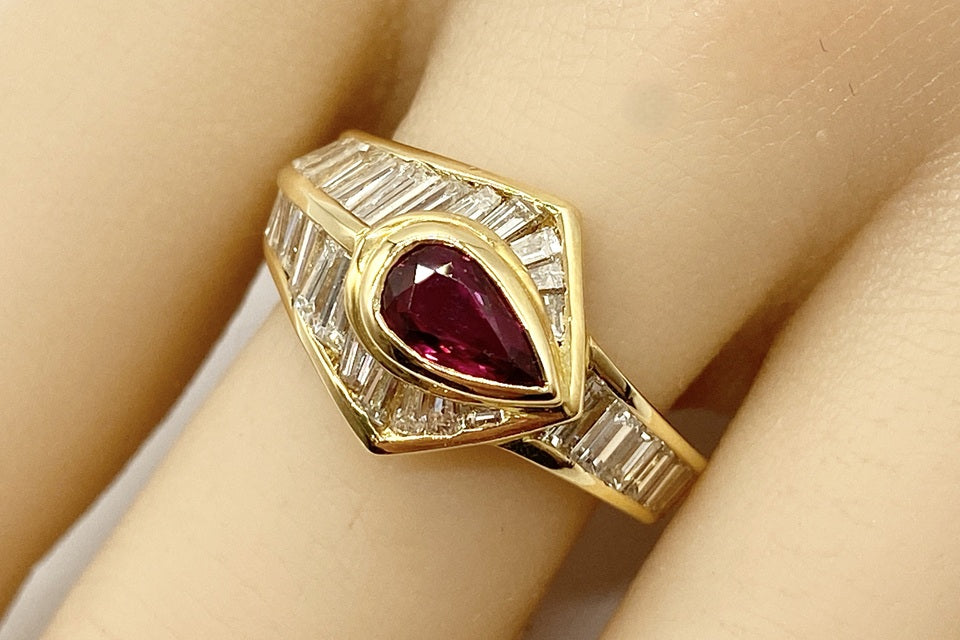 Ruby K18ルビー ダイヤモンドリング (NO.48731) – JEX宝石