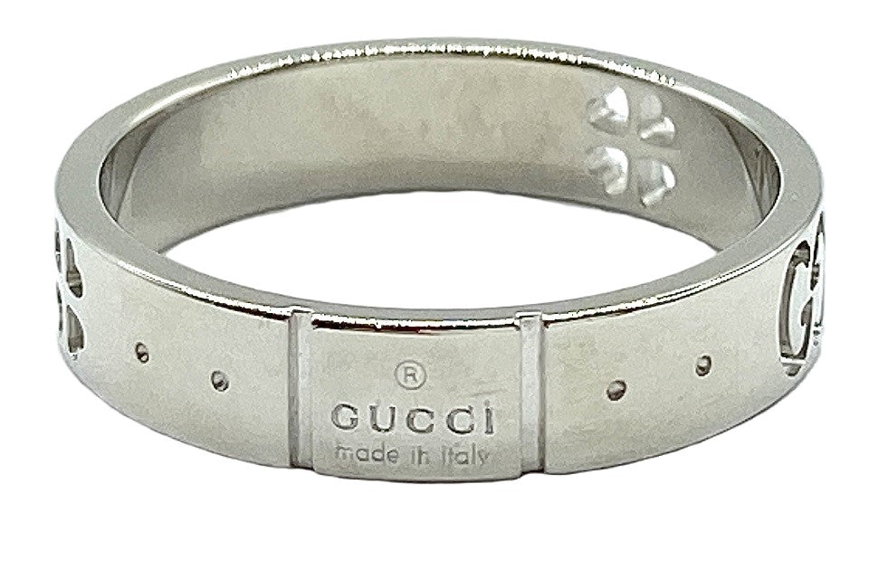 GUCCI 【グッチ】K18WGリング(NO.48813)