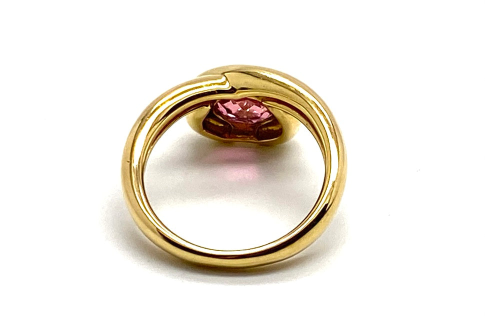 Pink Tourmaline K18ピンクトルマリン ダイヤモンドリング (NO.48846)