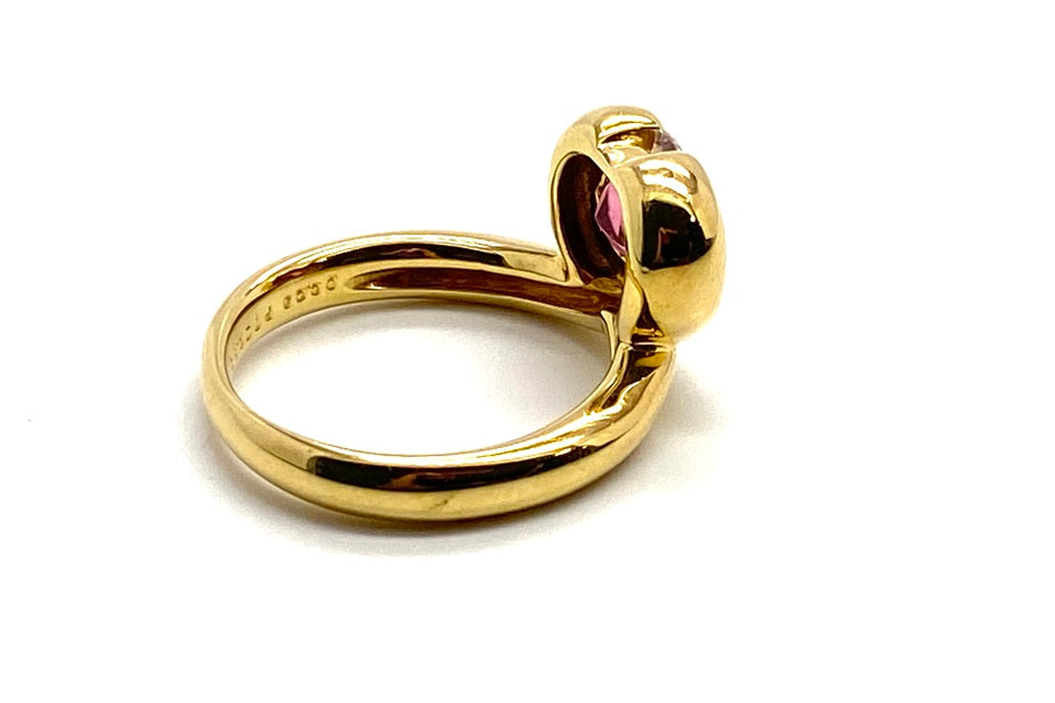 Pink Tourmaline K18ピンクトルマリン ダイヤモンドリング (NO.48846)