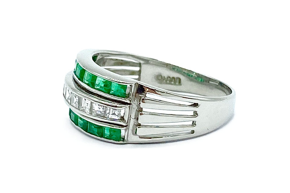 Emerald Pt900エメラルド ダイヤモンドリング (NO.48984) – JEX
