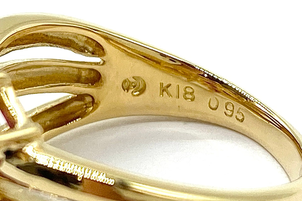 TASAKI【タサキ】 K18ルビー ダイヤモンドリング (NO.49138)