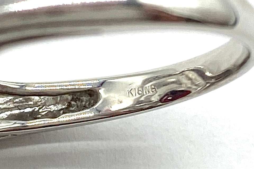 Garnet K18WGガーネット ダイヤモンドリング (NO.49213)