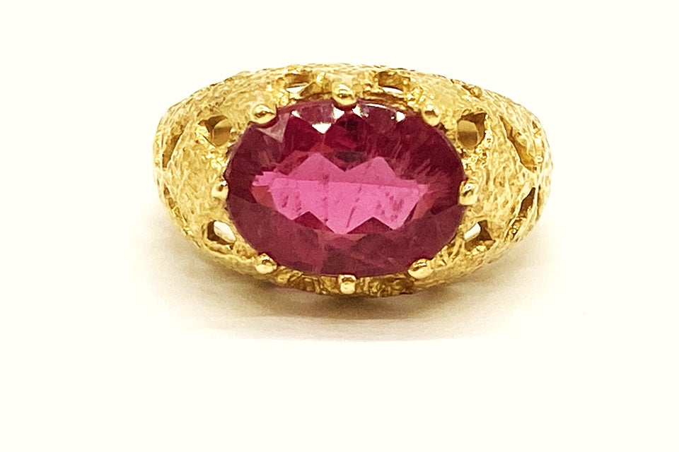 Pink Tourmaline K18ピンクトルマリンリング(NO.49227)