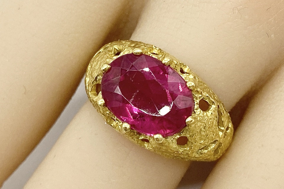 Pink Tourmaline K18ピンクトルマリンリング(NO.49227)