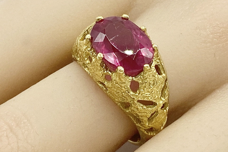 Pink Tourmaline K18ピンクトルマリンリング(NO.49227)