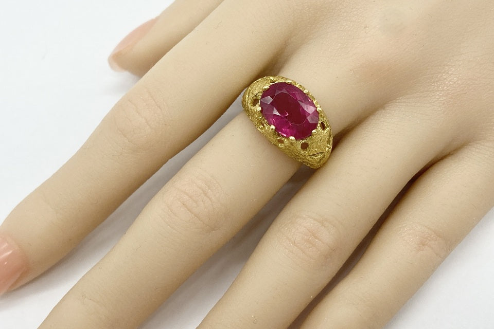 Pink Tourmaline K18ピンクトルマリンリング(NO.49227)