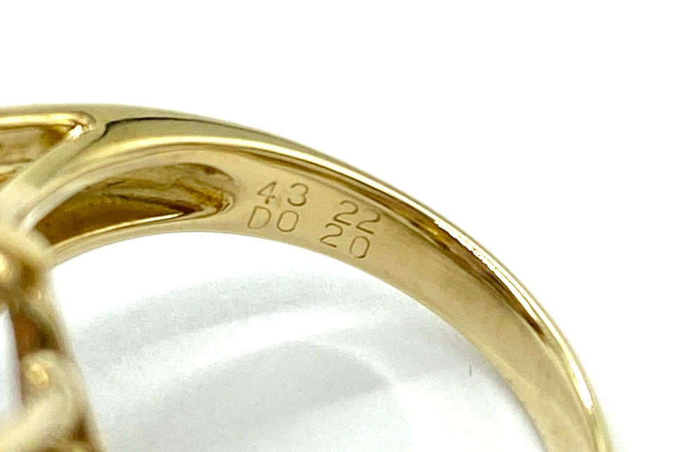 VINTAGE【ヴィンテージ】Ametrine K18/Pt900アメトリン ダイヤモンドリング (NO.49537)