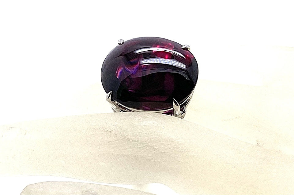 Garnet K18WGガーネット ダイヤモンドリング (NO.49567) – JEX宝石