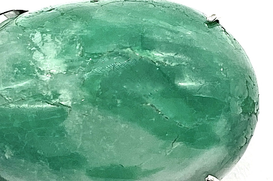 Jadeite K14WG翡翠 ダイヤモンドペントップ (NO.49841)