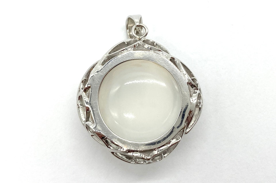 Moonstone K18WGムーンストーンペントップ (NO.49868)