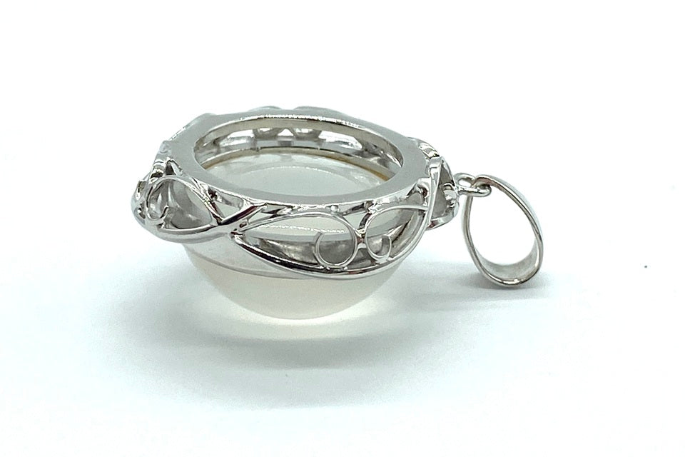 Moonstone K18WGムーンストーンペントップ (NO.49868)