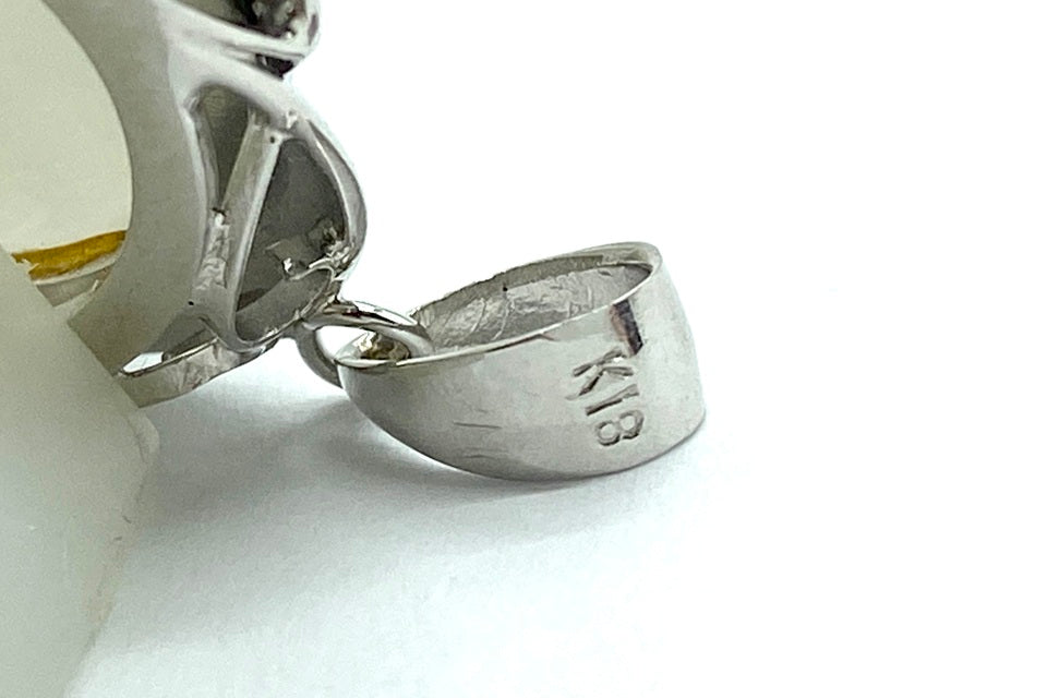 Moonstone K18WGムーンストーンペントップ (NO.49868)