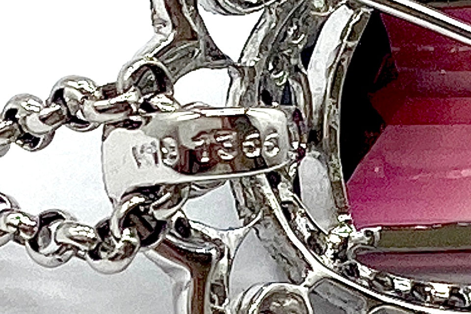 Bicolor Tourmaline K18WGバイカラートルマリン ダイヤモンドペンダント兼ブローチ (NO.49895)