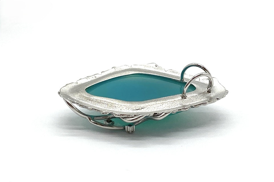 Blue Opal K18WGブルーオパール ダイヤモンドペントップ (NO.49924)