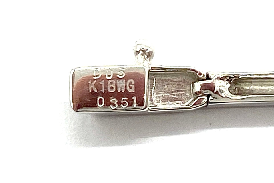 Tourmaline K18WGパライバカラートルマリン ダイヤモンドネックレス (NO.49976)