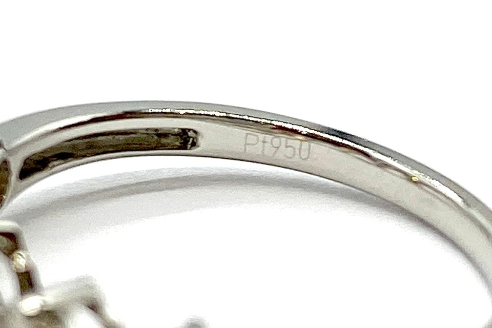 Brown Diamond Pt950ブラウンダイヤモンドリング (NO.128875)