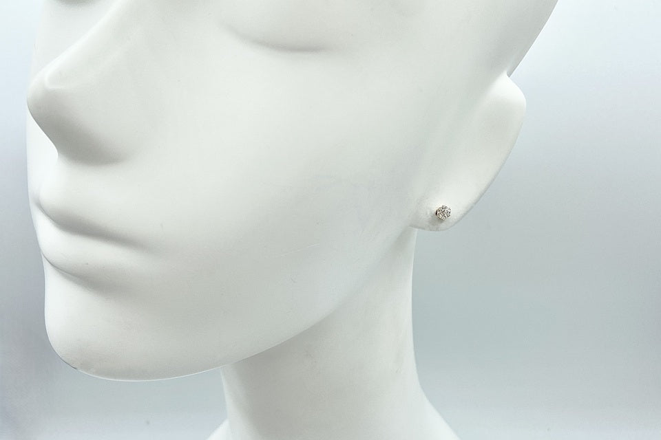 Diamond K18PGダイヤモンドピアス (NO.50180)