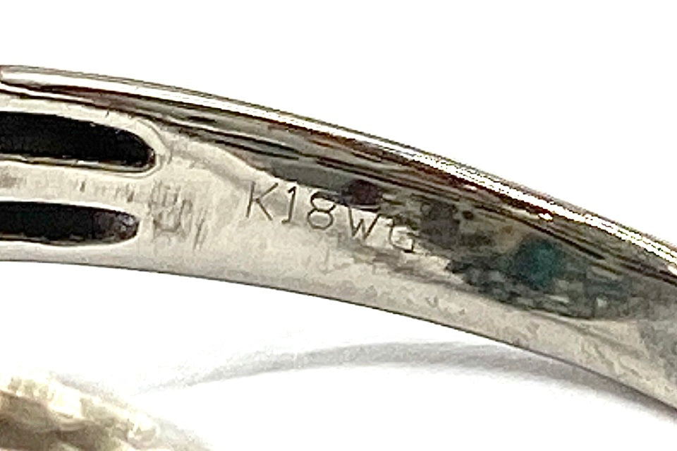 Paraiba Tourmaline K18WGパライバカラートルマリン ダイヤモンド エメラルドリング (NO.50247)
