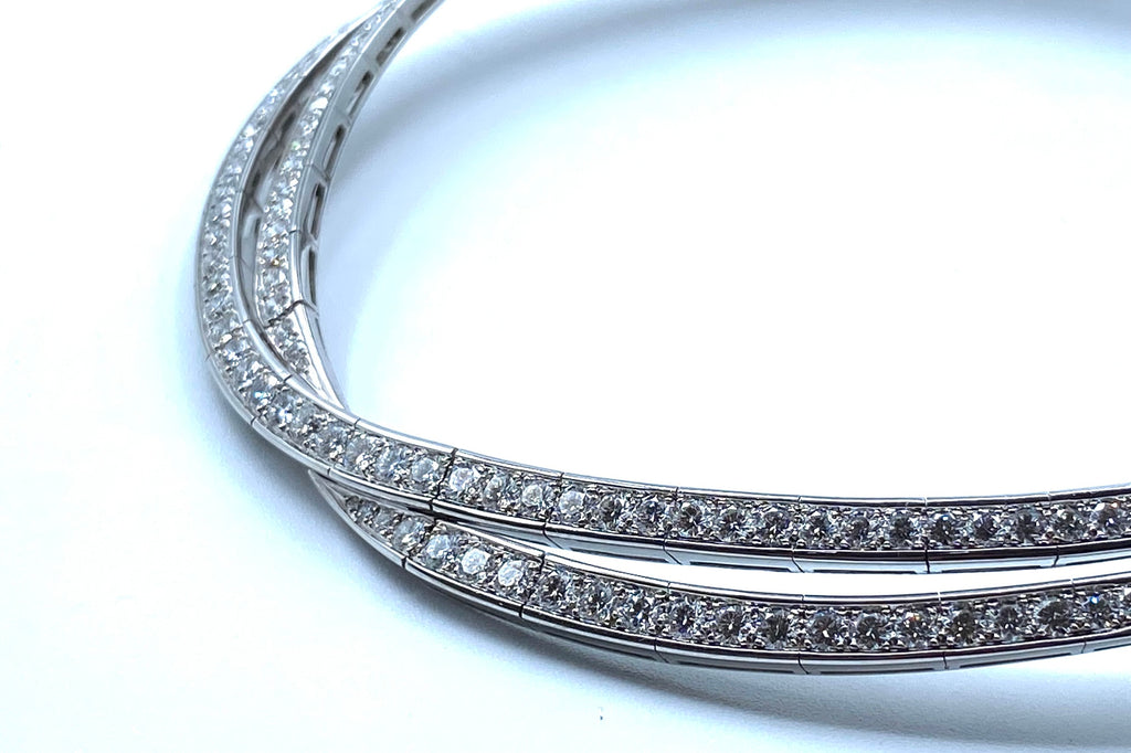 Van Cleef & Arpels【ヴァンクリーフ＆アーペル】 K18WGダイヤモンドネックレス(No.50255)