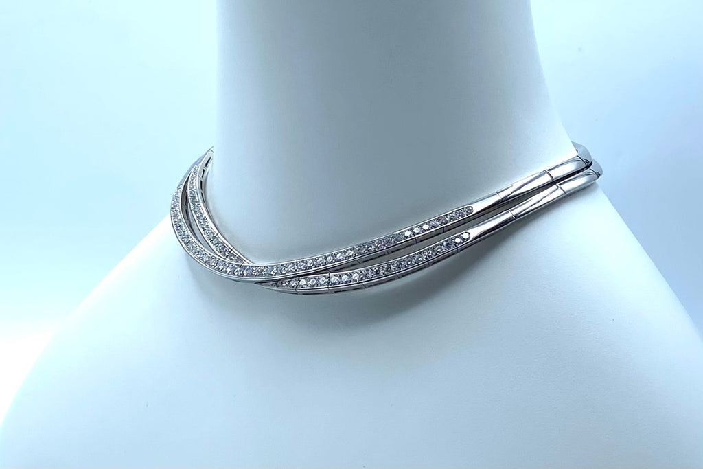 Van Cleef & Arpels【ヴァンクリーフ＆アーペル】 K18WGダイヤモンドネックレス(No.50255)