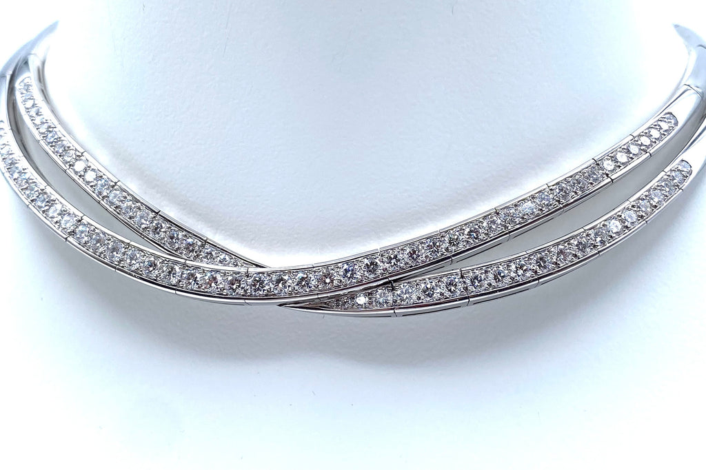 Van Cleef & Arpels【ヴァンクリーフ＆アーペル】 K18WGダイヤモンドネックレス(No.50255)
