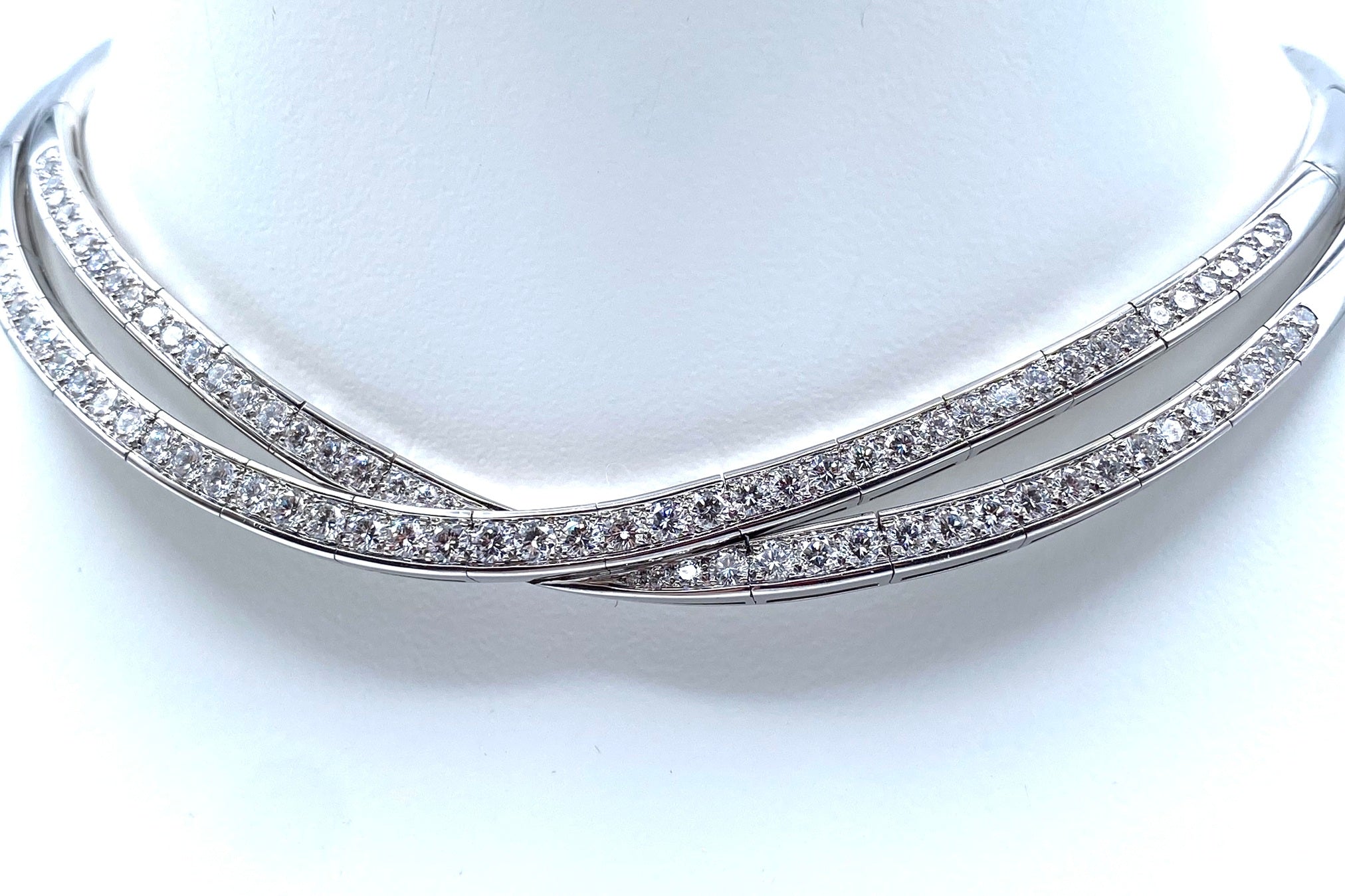 Van Cleef & Arpels【ヴァンクリーフ＆アーペル】 K18WGダイヤモンドネックレス(No.50255)